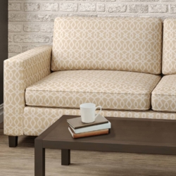 D2440 Parchment fabric upholstered on furniture scene