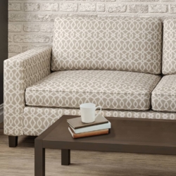 D2443 Dove fabric upholstered on furniture scene