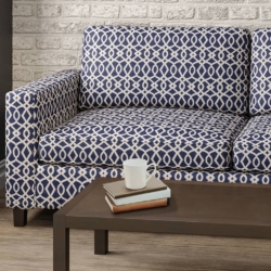 D2444 Ink fabric upholstered on furniture scene