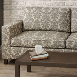 D2448 Smoke fabric upholstered on furniture scene
