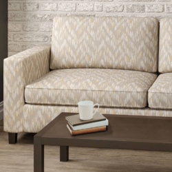 D2454 Flax fabric upholstered on furniture scene