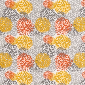 D2461 Orange Outdoor upholstery and drapery fabric by the yard full size image