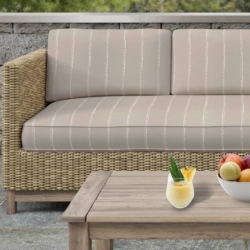 D2468 Taupe fabric upholstered on furniture scene