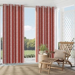 D2470 Cardinal drapery fabric on window treatments