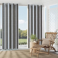 D2480 Granite drapery fabric on window treatments