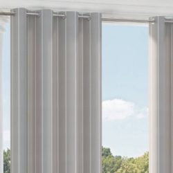 D2491 Grey drapery fabric on window treatments