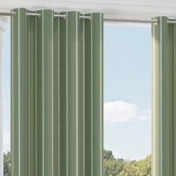 D2492 Olive drapery fabric on window treatments