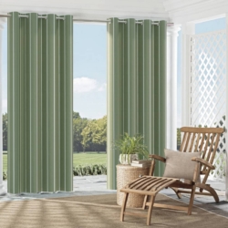 D2492 Olive drapery fabric on window treatments