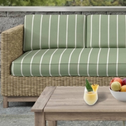 D2492 Olive fabric upholstered on furniture scene