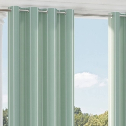 D2493 Spa drapery fabric on window treatments
