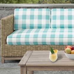 D2494 Ocean fabric upholstered on furniture scene