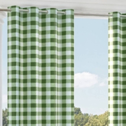 D2495 Clover drapery fabric on window treatments