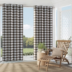 D2496 Graphite drapery fabric on window treatments