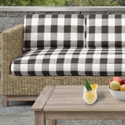 D2496 Graphite fabric upholstered on furniture scene