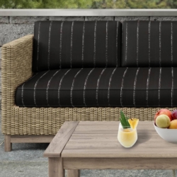 D2500 Onyx fabric upholstered on furniture scene