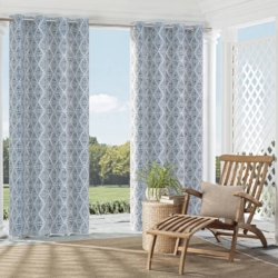 D2505 Oxford drapery fabric on window treatments
