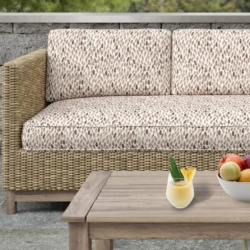 D2506 Umber fabric upholstered on furniture scene