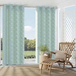 D2508 Capri drapery fabric on window treatments