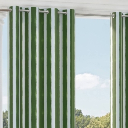 D2510 Green drapery fabric on window treatments