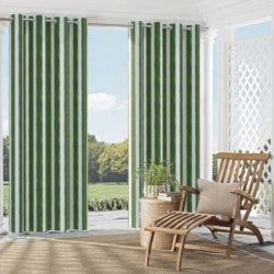 D2510 Green drapery fabric on window treatments