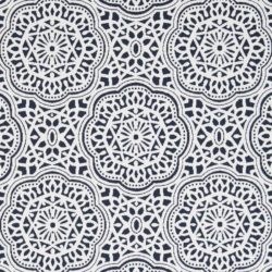 D2546 Indigo Outdoor upholstery fabric by the yard full size image