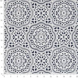 Image of D2546 Indigo showing scale of fabric