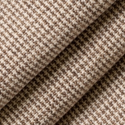 D2573 Mini Check Cafe Upholstery Fabric Closeup to show texture