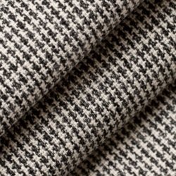 D2574 Mini Check Coal Upholstery Fabric Closeup to show texture