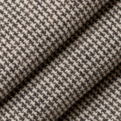 D2577 Mini Check Walnut Upholstery Fabric Closeup to show texture