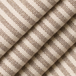 D2585 Ticking Cafe Upholstery Fabric Closeup to show texture