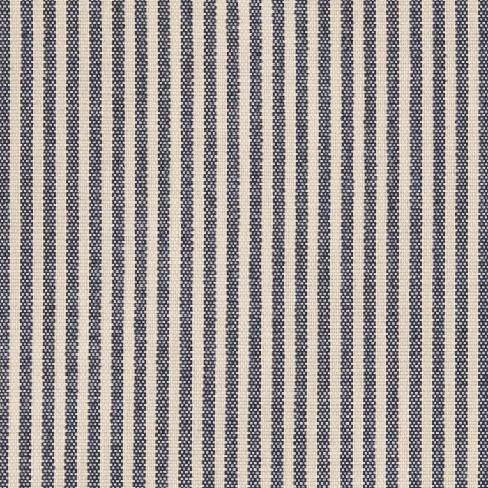 D2588 Ticking Navy upholstery fabric by the yard full size image