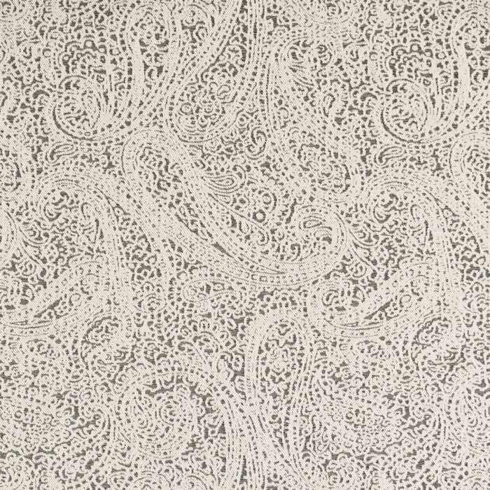 D2592 Paisley Coal upholstery fabric by the yard full size image