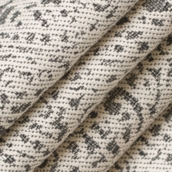 D2592 Paisley Coal Upholstery Fabric Closeup to show texture