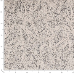 Image of D2597 Paisley Navy showing scale of fabric