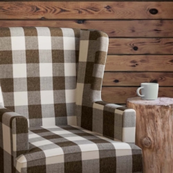 D2599 Buffalo Cafe fabric upholstered on furniture scene