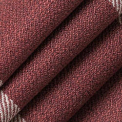 D2601 Buffalo Crimson Upholstery Fabric Closeup to show texture