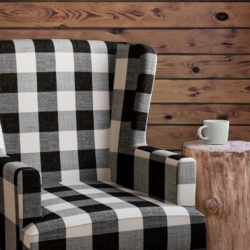 D2603 Buffalo Walnut fabric upholstered on furniture scene