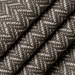 D2613 Chevron Walnut Upholstery Fabric Closeup to show texture