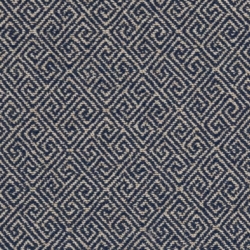 D2618 Greek Key Navy upholstery fabric by the yard full size image