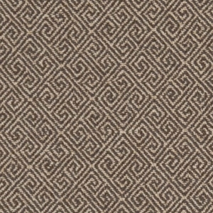 D2619 Greek Key Walnut upholstery fabric by the yard full size image