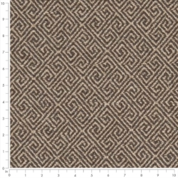 Image of D2619 Greek Key Walnut showing scale of fabric