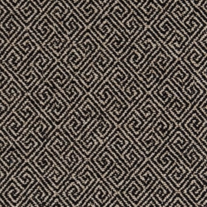 D2620 Greek Key Coal upholstery fabric by the yard full size image