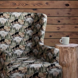 D2663 Habitat fabric upholstered on furniture scene
