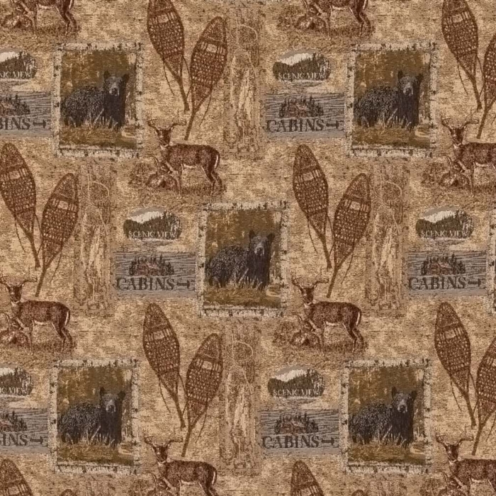 D2671 Cabin Pine upholstery fabric by the yard full size image