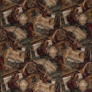 D2675 Music Hall upholstery fabric by the yard full size image