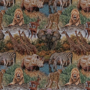 D2678 Wild upholstery fabric by the yard full size image