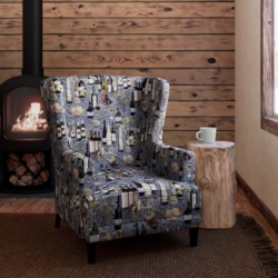 D2686 Vineyard fabric upholstered on furniture scene