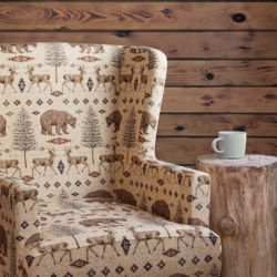 D2690 Ottawa fabric upholstered on furniture scene