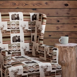 D2693 Sedona Sage fabric upholstered on furniture scene