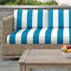 D2703 Azure fabric upholstered on furniture scene